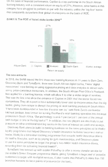 Use a resource based perspective base to explain