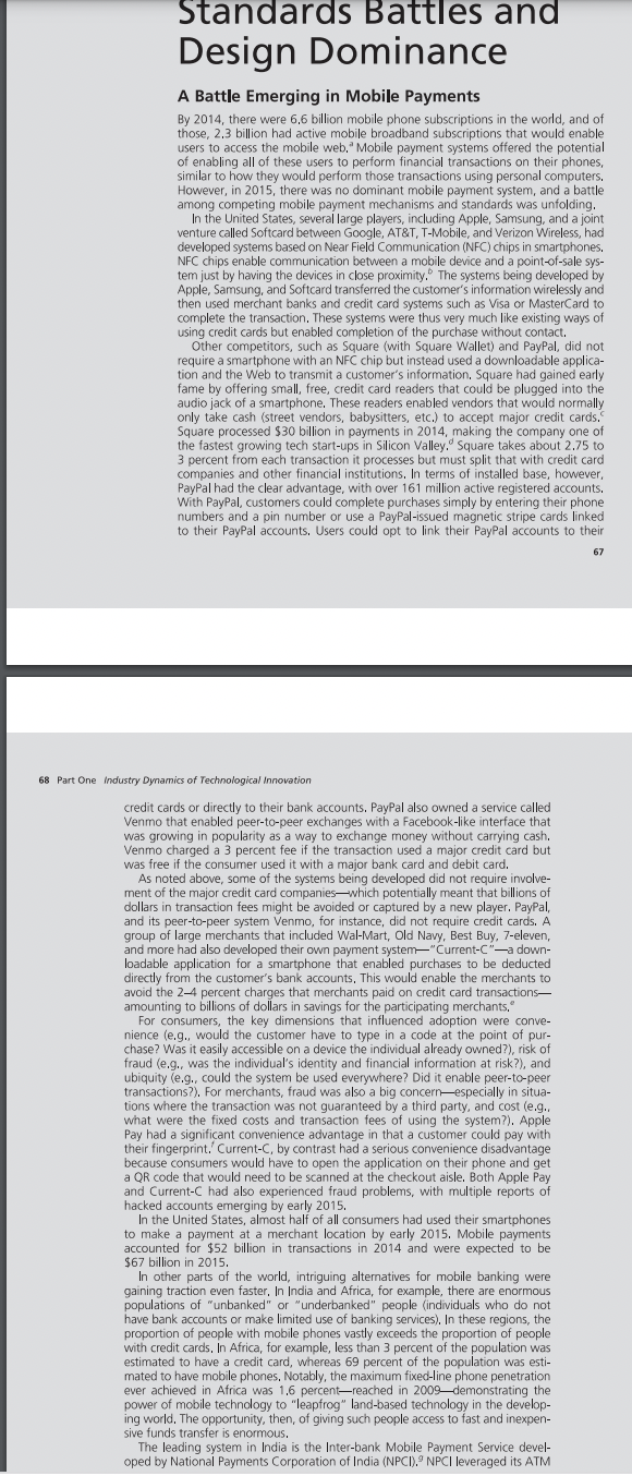 Using A Battle Emerging in Mobile Payments case