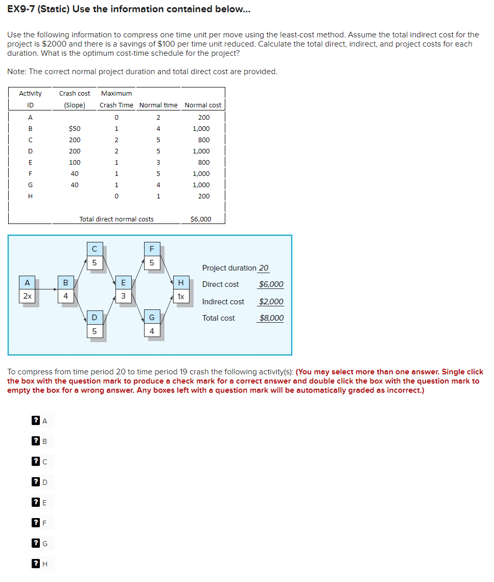 EX9-7 (Static) Use the information contained