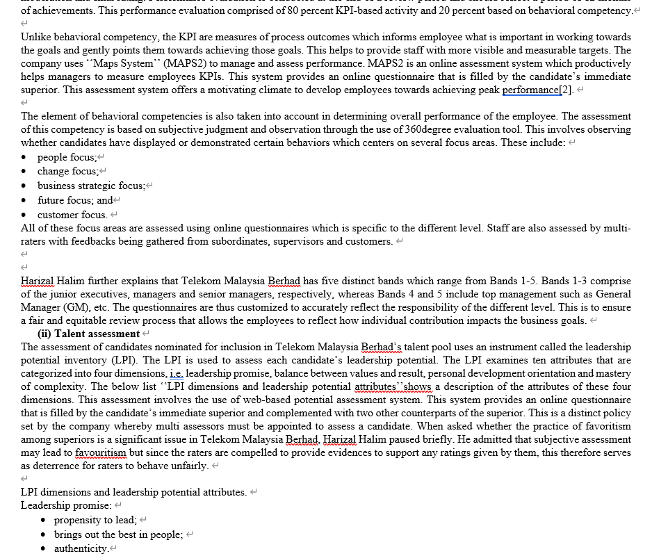 Question . In the case of Telekom Malaysia