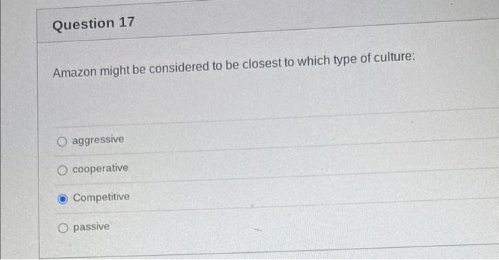 Amazon might be considered to be closest to which