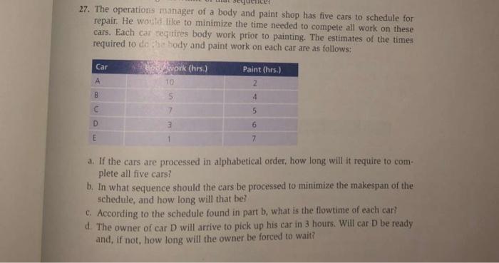 Answer and Show work for #27 27. The operations
