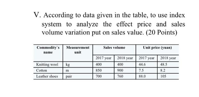 II. To fill the table and calculate the average
