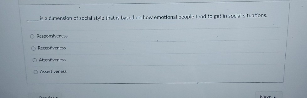 is a dimension of social style that is based on