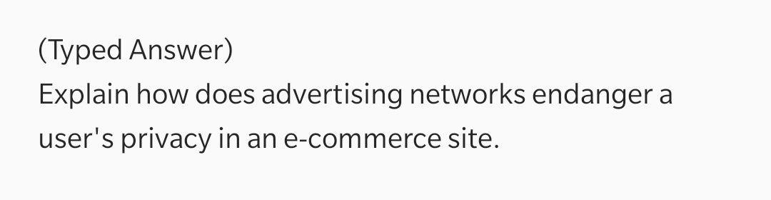 (Typed Answer) Explain how does advertising