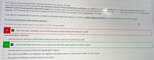 Let's say you are presented with a decision