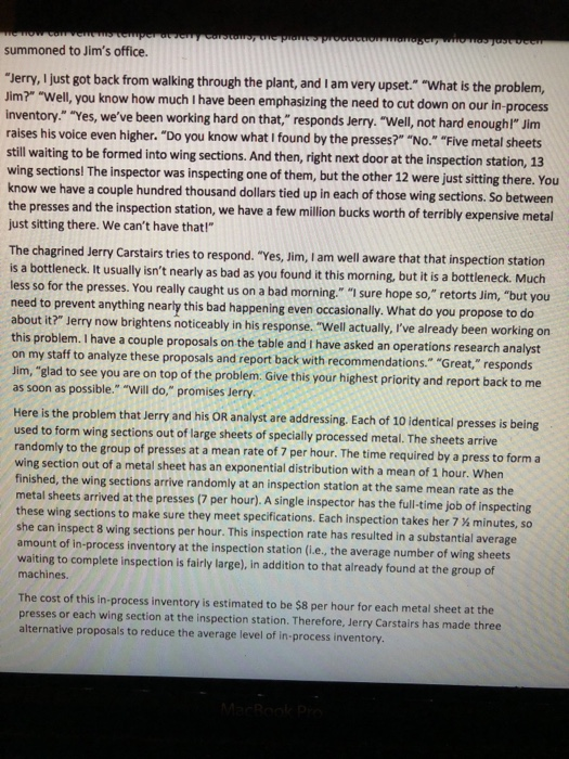 How do I solve for when t = ? Reducing In-Process