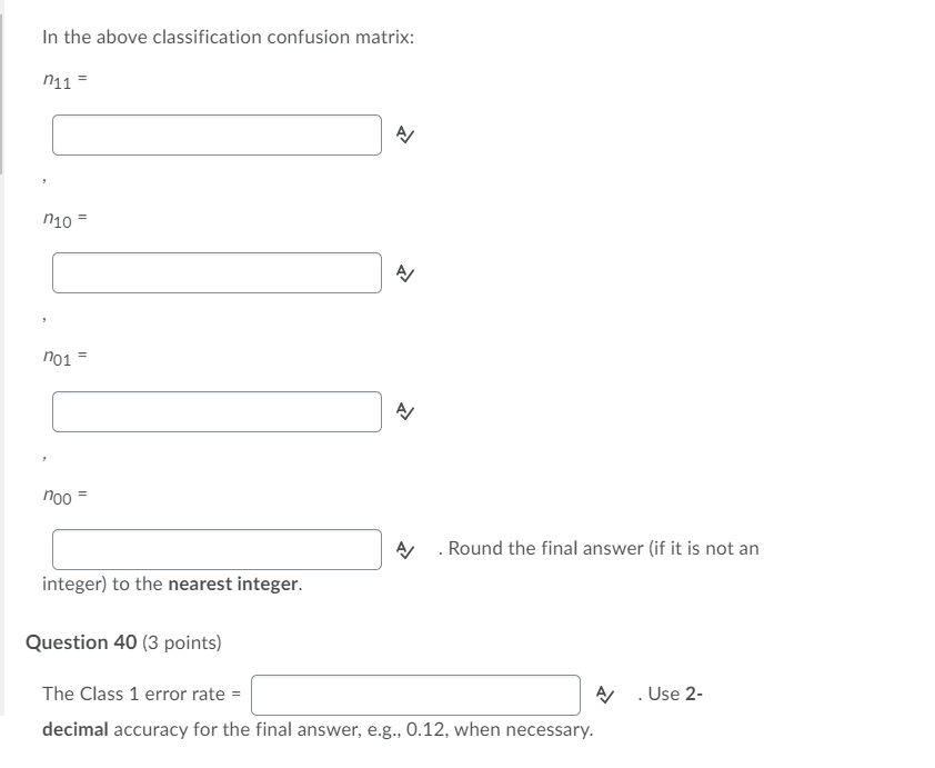 [Chapter 9) Classification Confusion Matrix The