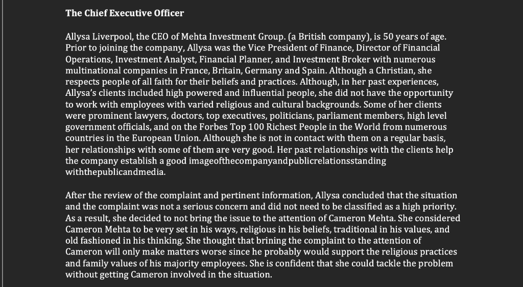 THE COMPANY Mehta Investment Group [MIG] Inc. is