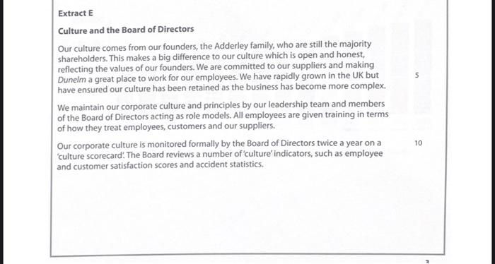 5 Extract E Culture and the Board of Directors