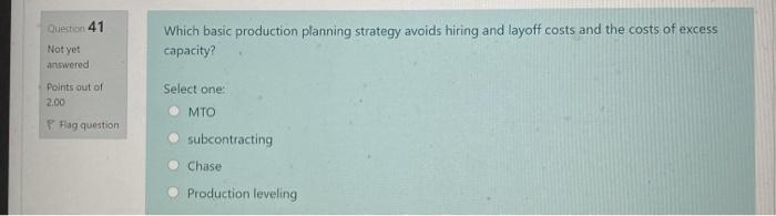 Questo 38 Not yet In material requirements