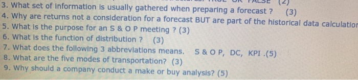 3. What set of information is usually gathered