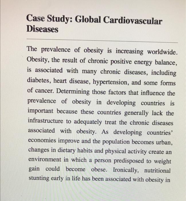 Answer the 3 case study questions with a minimum