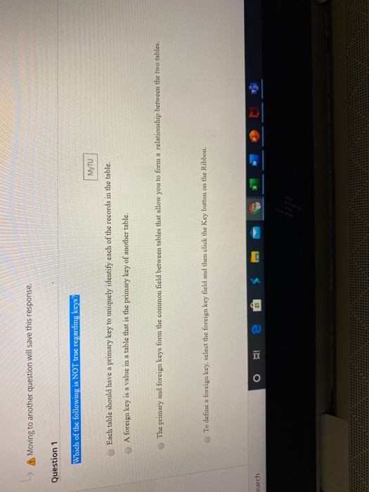 > Moving to another question will save this