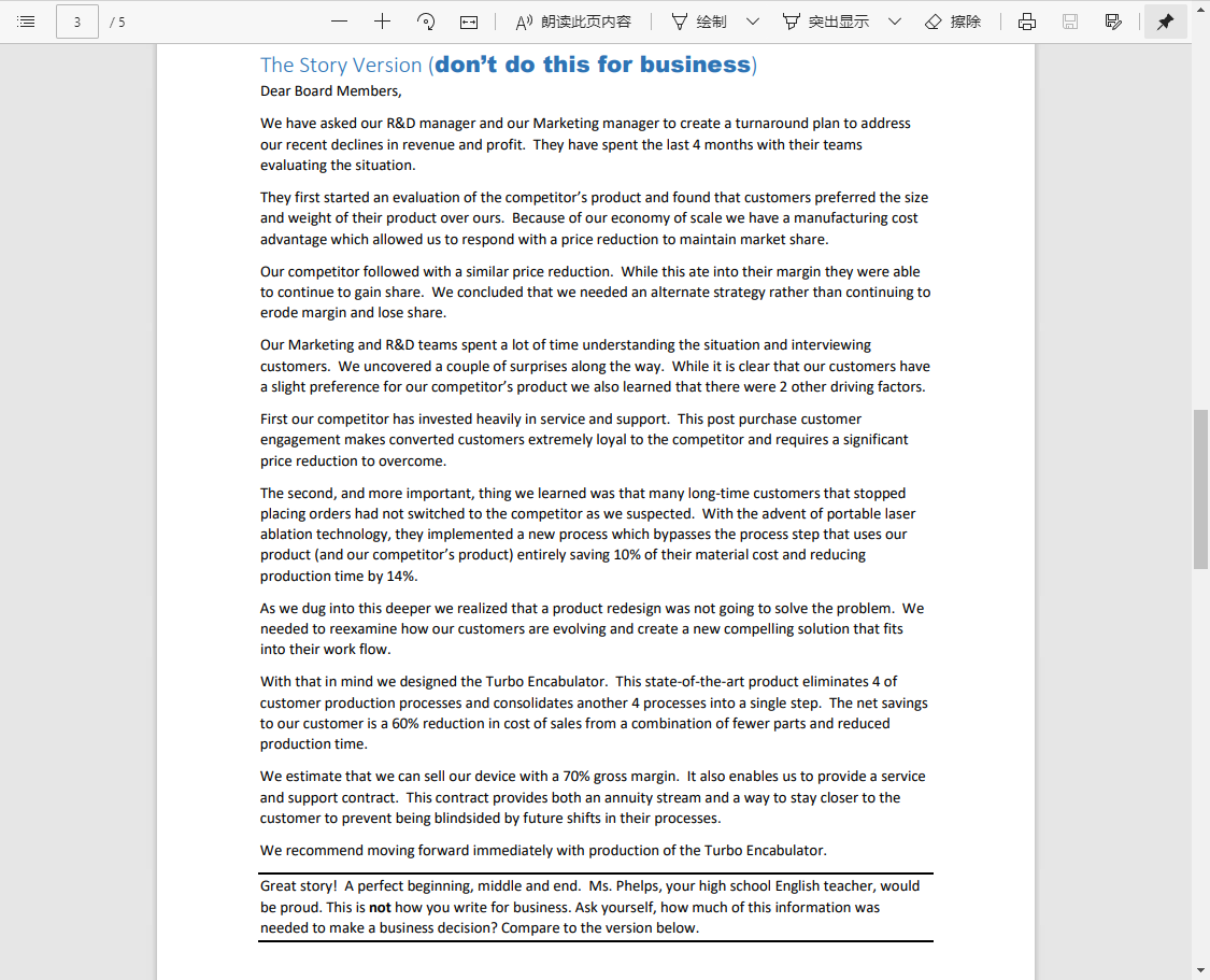 Till 1 / 5 A g op How to Write for Business