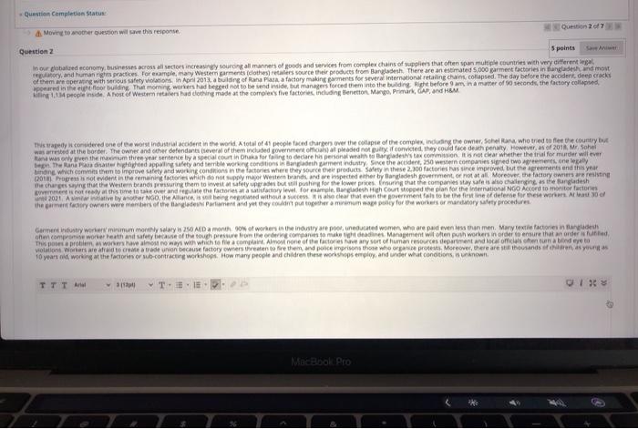 Question completion Status Question 2017 Moving