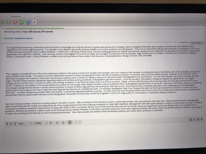 Question completion Status Question 2017 Moving