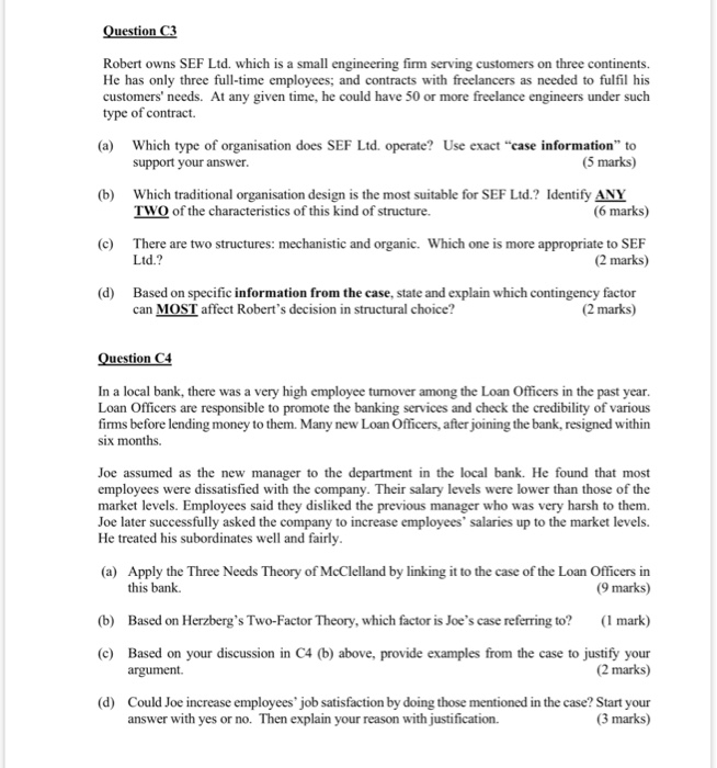 Question C1 BurgerK is a fast-food chain