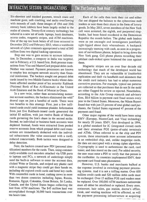 Summarize the paragraph INTERACTIVE SESSION: