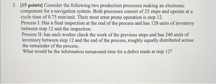 3. [15 points] Consider the following two