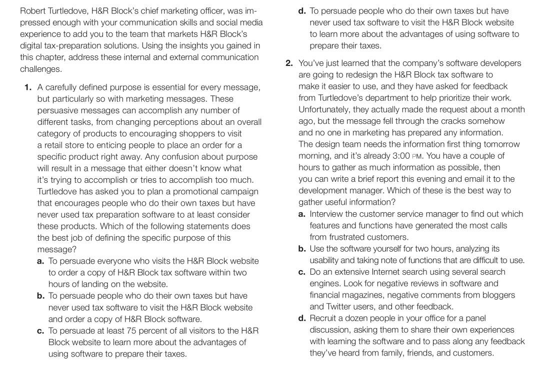 Answer the 4 questions considering everything