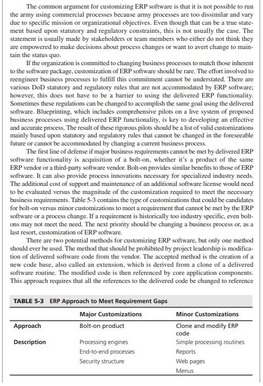 US Army 3. How was the change management process