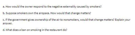 a. How would the owner respond to the negative