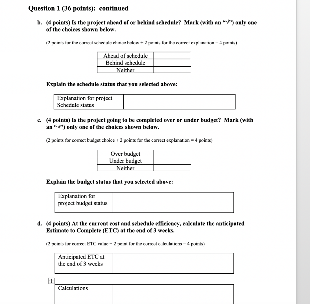 Your project team is constructing 6 additional