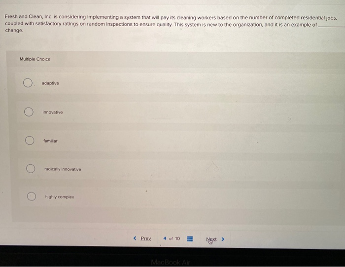 Fresh and Clean, Inc. is considering implementing