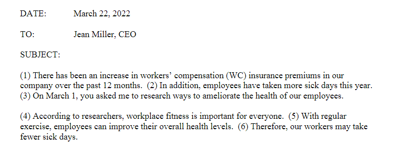 Evaluate the first sentence of your rough draft.