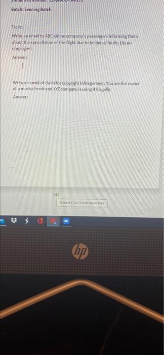 business communication module!!!! need urgent pls