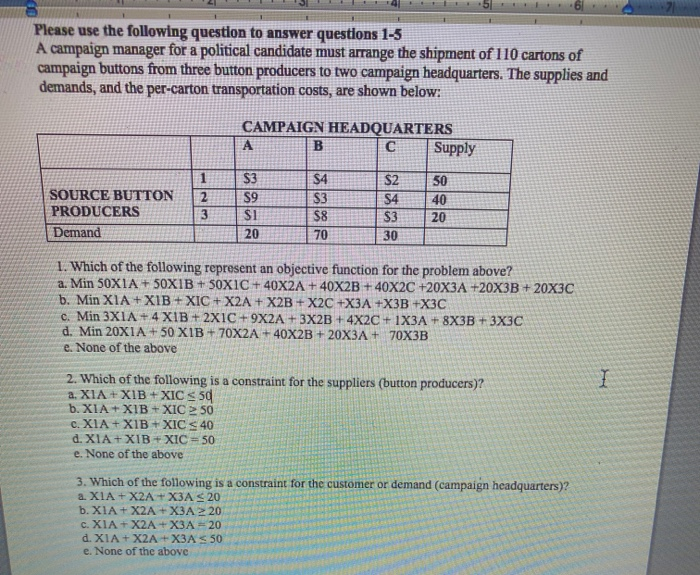 Please use the following question to answer