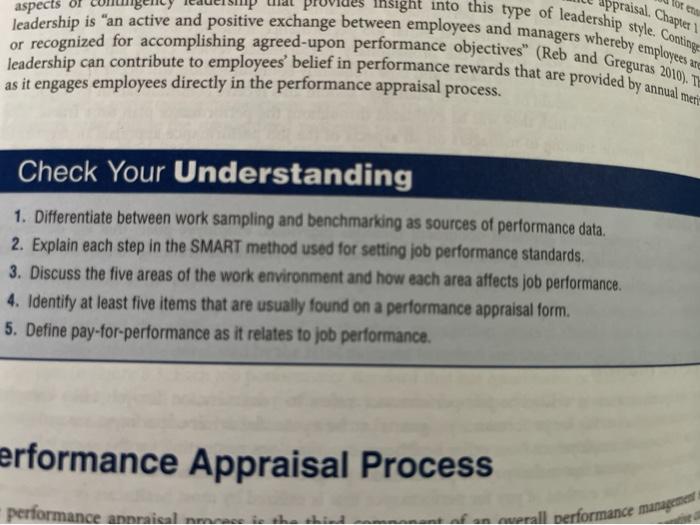 Please help me answer question 1-5! praisal.