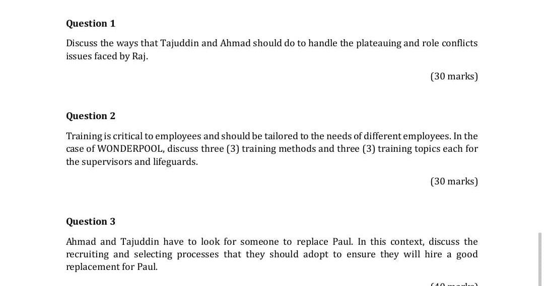 EXPLAIN PLEASE ONLY FOR QUESTION 1 QUESTION 1