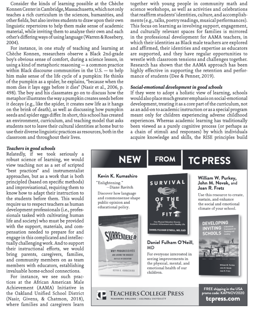 Describe how learning happens. How do you know it