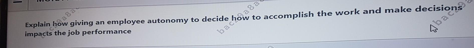 to accomplish the work and make de Ong = Explain