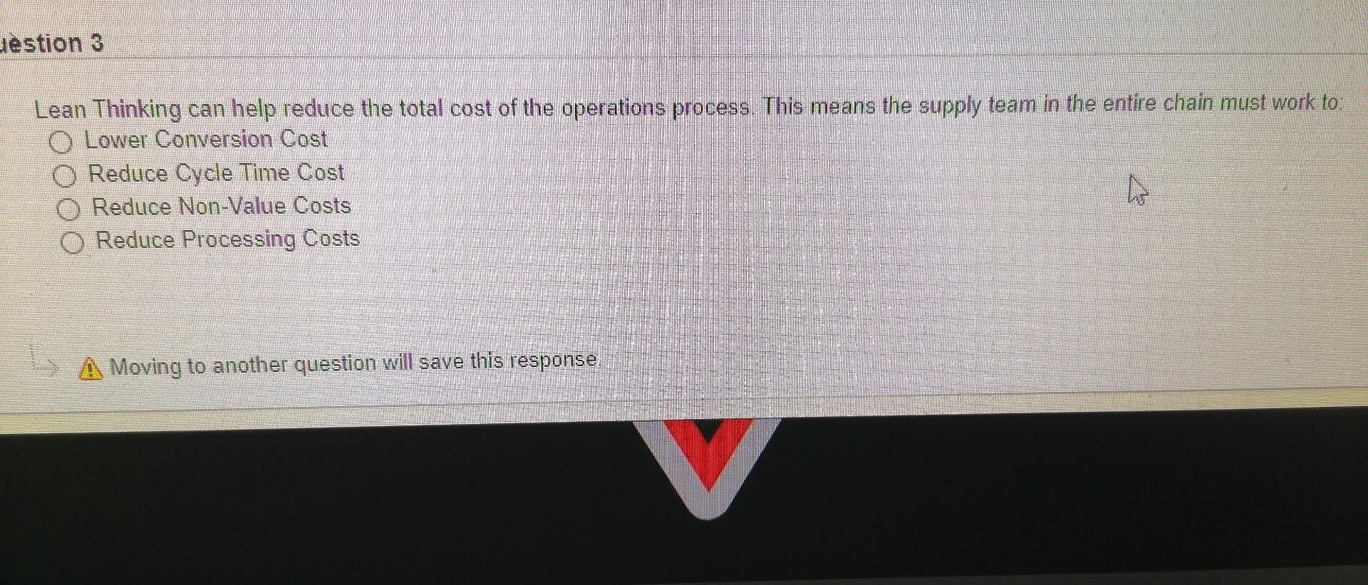 Jestion 3 Lean Thinking can help reduce the total