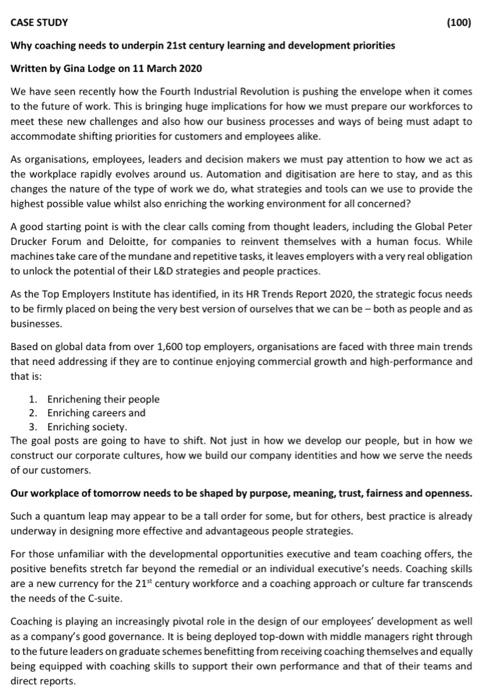 Correct subject: Strategic training and