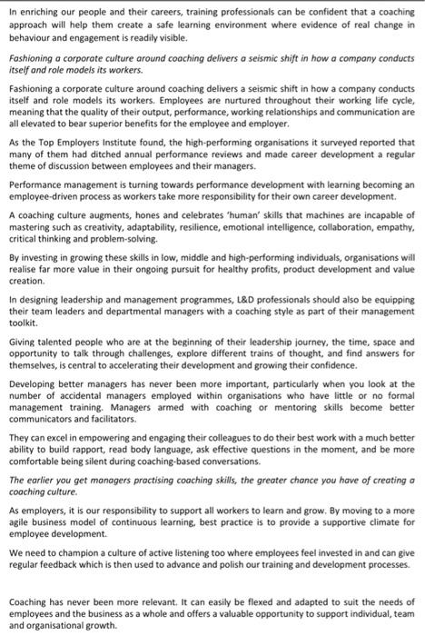 Correct subject: Strategic training and