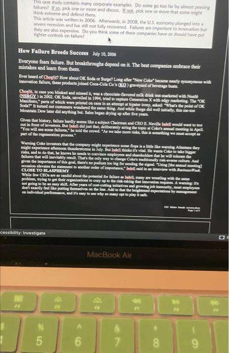How Failure Breeds Success July 10, 2006 This