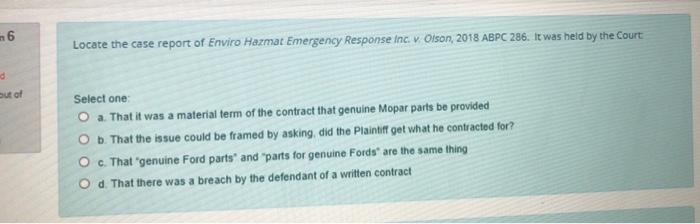 26 Locate the case report of Enviro Hazmat