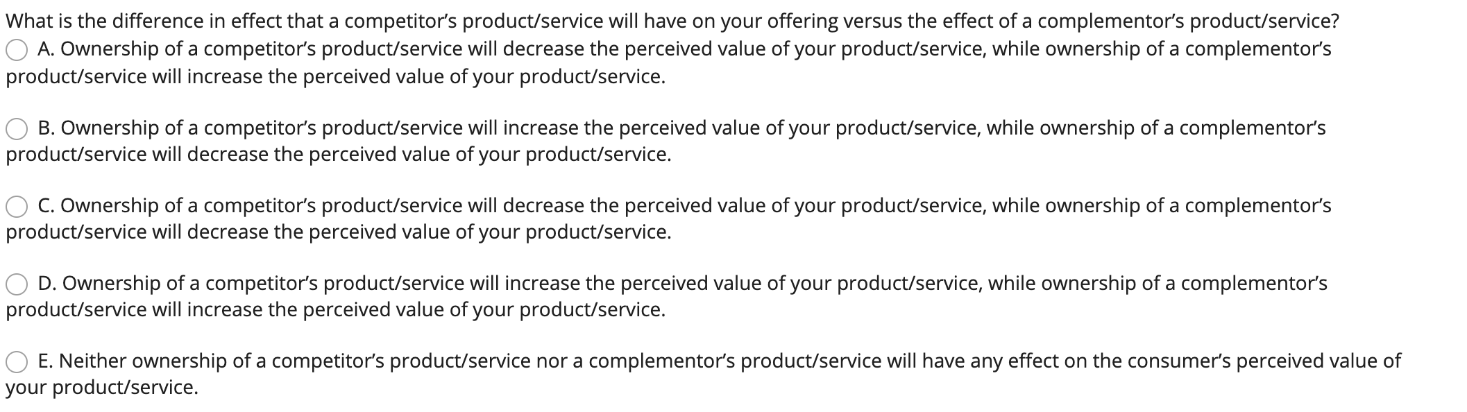 All of the following benefits are available from