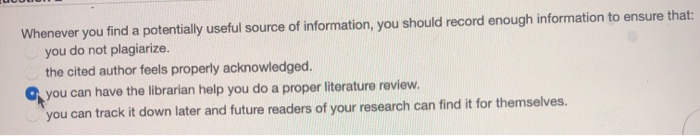 Whenever you find a potentially useful source of