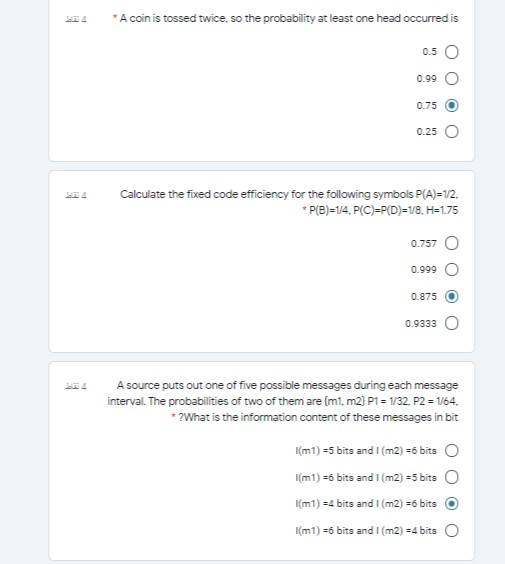 /Information Theory Plx l need Answers correct