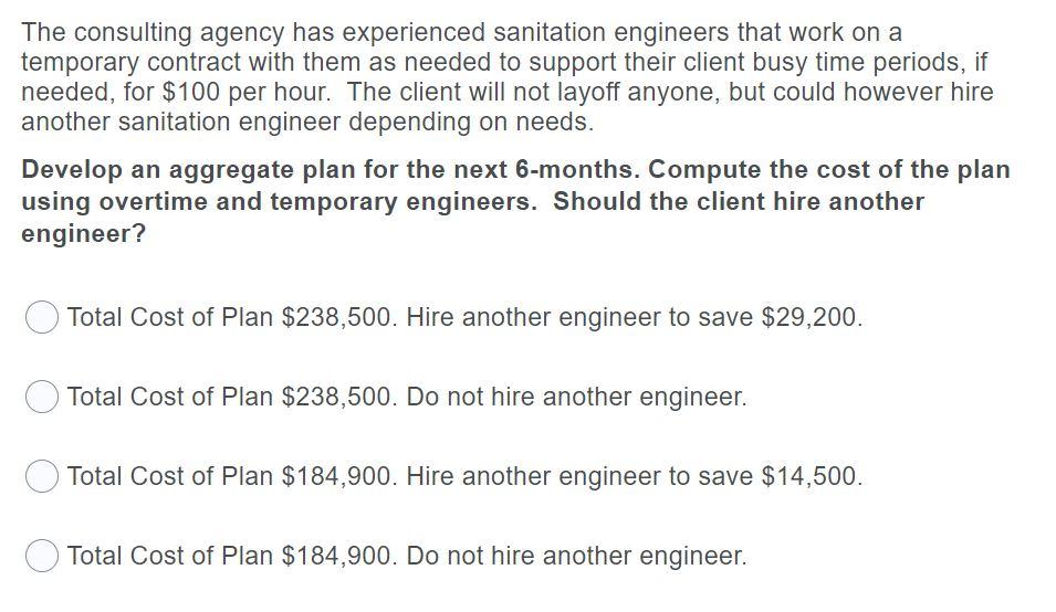 The consulting agency is working with the client