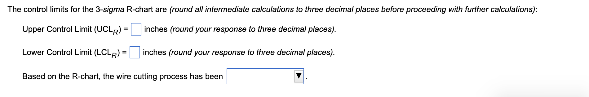 Refer to Table S6.1 - Factors for Computing