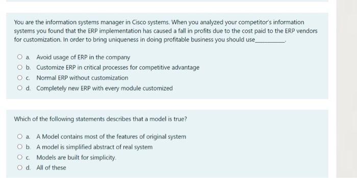 it is in management information system please