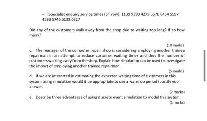 can i have help with the whole question please A