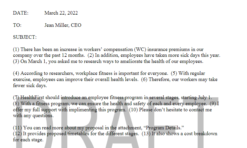 Your rough draft is missing a goodwill close.