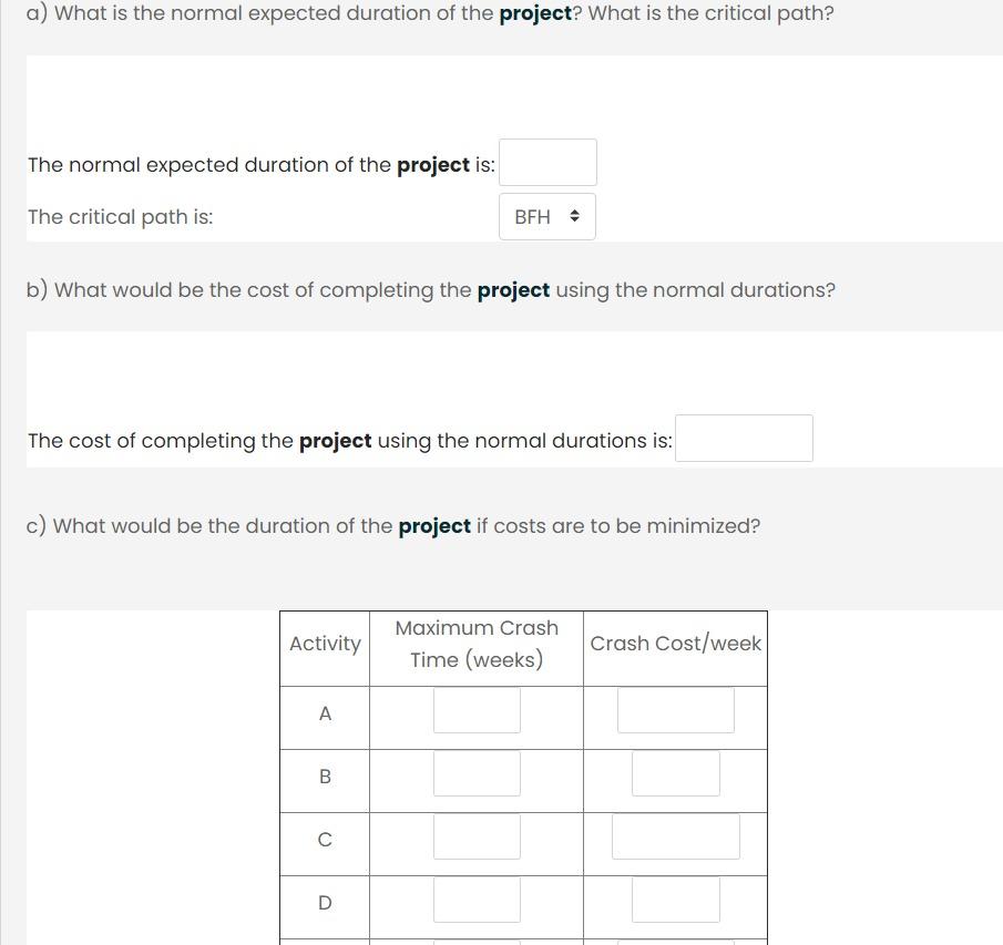 Please solve each part, i want the answers in red